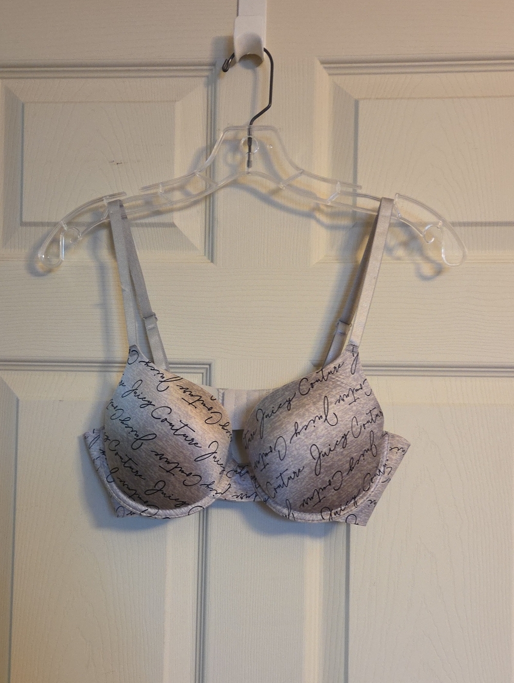 Juicy Couture Script Logo Underwire Push-up Bra 38C
